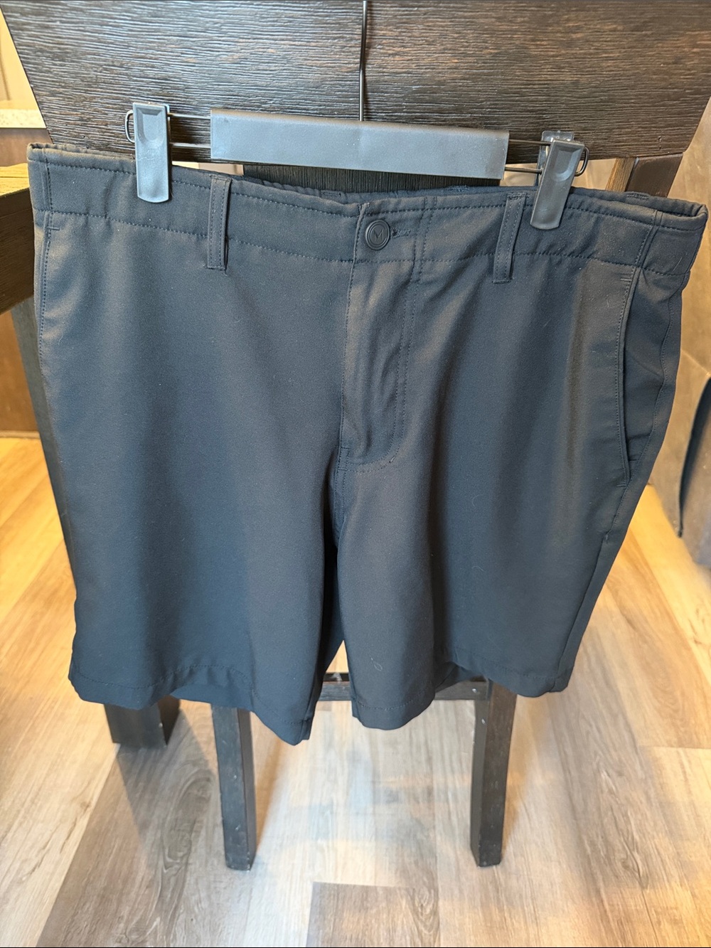 Buckle Black Athletic Shorts